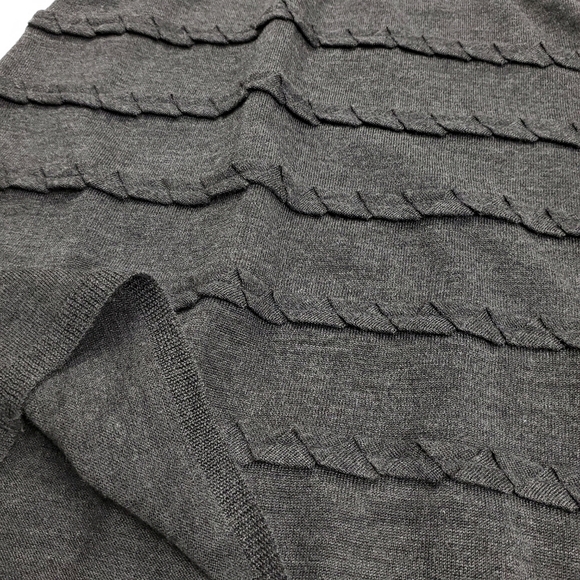 Calvin Klein Charcoal Grey Wool Sweater Dress - Picture 8 of 12
